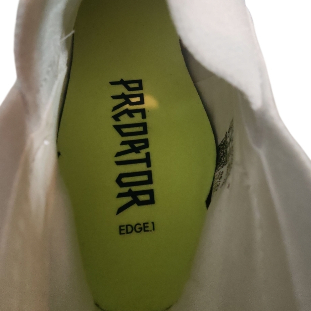 Adidas Predator Edge.1 GZ6101 White Mens Football Soccer Shoes Cleats 6.5 - Picture 9 of 10